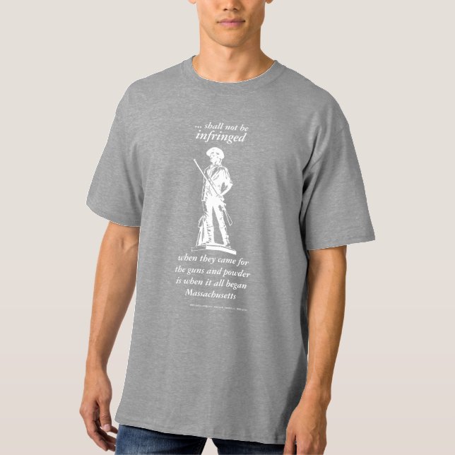 Zweite Änderung ist nicht verletztes dunkles T-Shirt (Vorderseite)