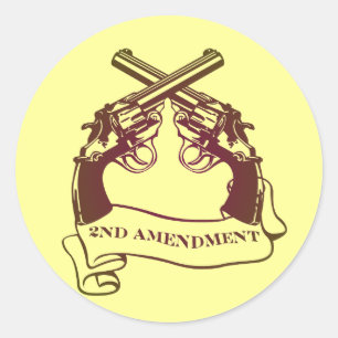 zweite Änderung schießt Aufkleber