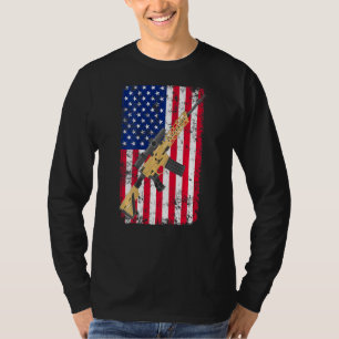 Zweite Änderung zur amerikanischen Flagge: US Rifl T-Shirt