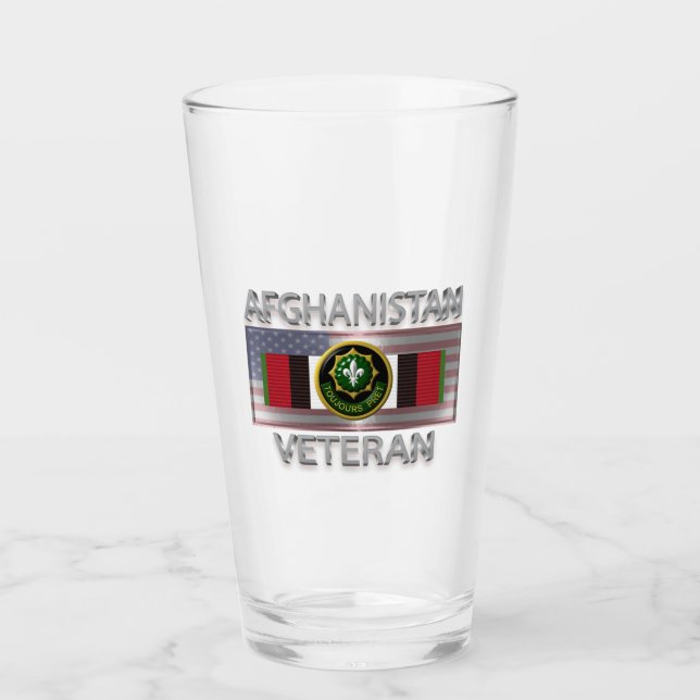 Zweite bewaffnete Kavallerie Afghanistan Veteran Glas (Vorderseite)