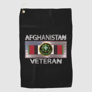 Zweite bewaffnete Kavallerie Afghanistan Veteran Golfhandtuch