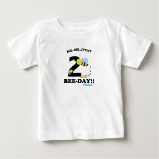 Zweite Geburtstagsbienen-Party Baby T-shirt