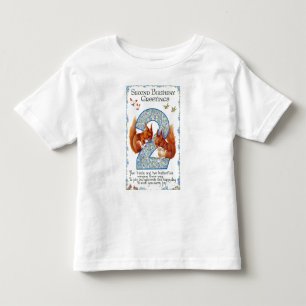 Zweite Geburtstagsgrüße Kleinkind T-shirt
