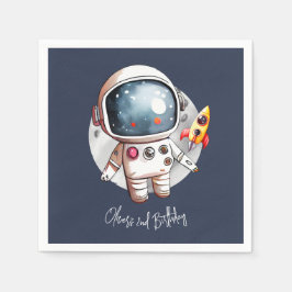 Zweite Geburtstagszeitung des Mondes Serviette