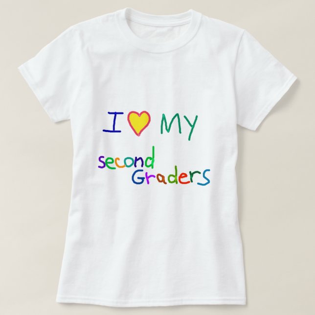 Zweite Grad-Lehrer-Geschenke T-Shirt (Design vorne)