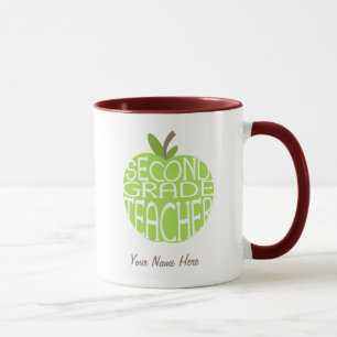 Zweite Grad-Lehrer-Tasse - grüner Apple Tasse