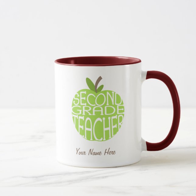Zweite Grad-Lehrer-Tasse - grüner Apple Tasse (Rechts)