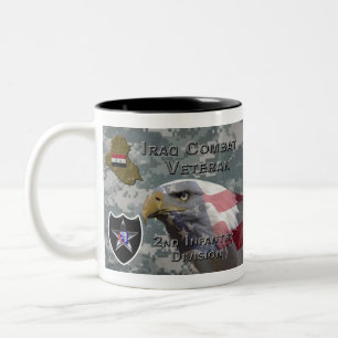 Zweite Infanterie Div Irak Kampf Veteran Zweifarbige Tasse