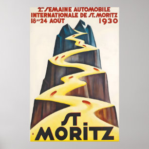 Zweite Internationale Automobilausstellung 1930 St Poster