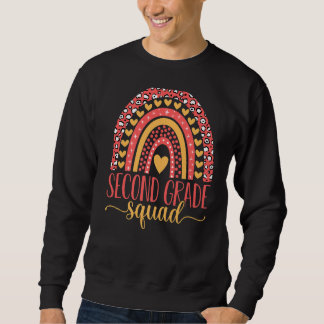 Zweite Klasse Squad Team 2. Klasse Lehrer zurück Sweatshirt