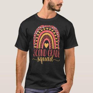 Zweite Klasse Squad Team 2. Klasse Lehrer zurück T-Shirt