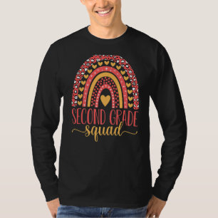 Zweite Klasse Squad Team 2. Klasse Lehrer zurück T-Shirt