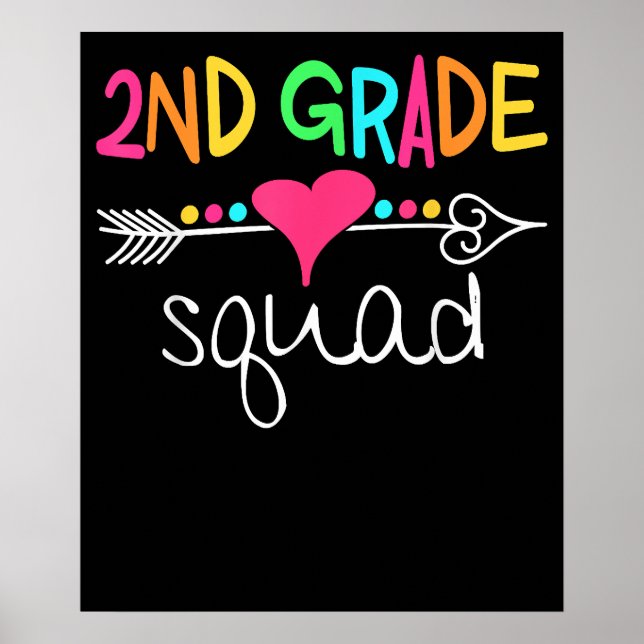 Zweite Klasse Squad Zweites Lehrerteam Poster (Vorne)