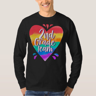 Zweite Klasse Team zurück zum zweiten Schullehrer T-Shirt