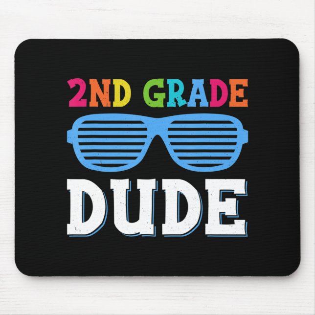 Zweite Klasse Typ 2. Klasse Lehrer Schüler zurück Mousepad (Vorne)