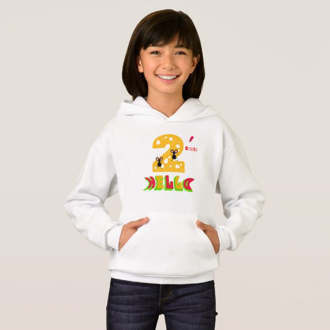 Zweite Klasse und Moos Hoodie (Vorne ganz)