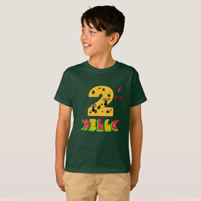 Zweite Klasse und Moos T-Shirt (Vorne ganz)
