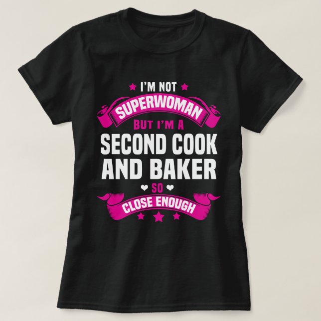 Zweite Koch und Bäcker T-Shirt (Design vorne)