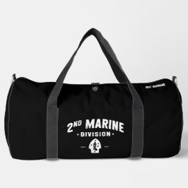 Zweite Marine Division Stille zweite bekümmerte Sc Duffle Bag