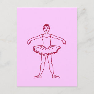 Zweite Position des Ballet Postkarte