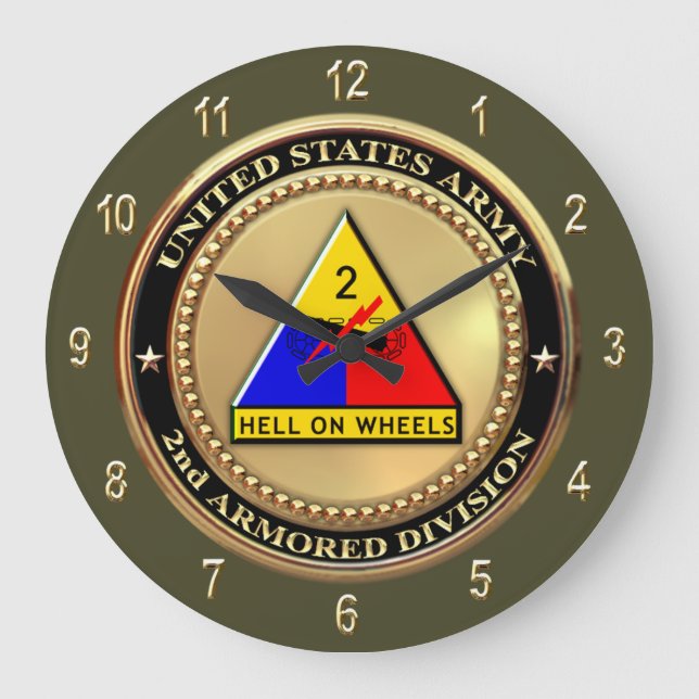 Zweite Rüstungssparte Große Wanduhr (Vorderseite)