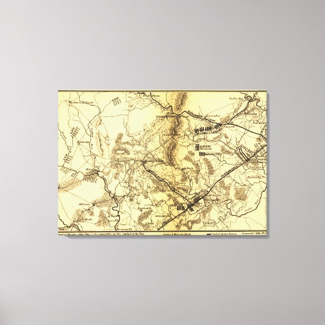 Zweite Schlacht bei Bull Run 7 Leinwanddruck (Vorderseite)