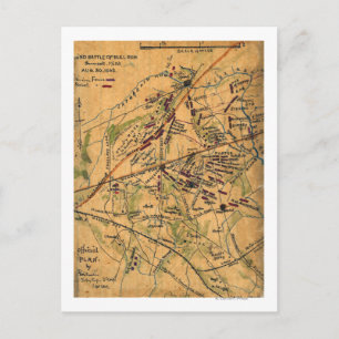 Zweite Schlacht beim Bull Run Postkarte