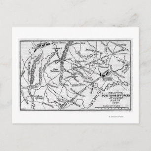 Zweite Schlacht beim Bull Run Postkarte