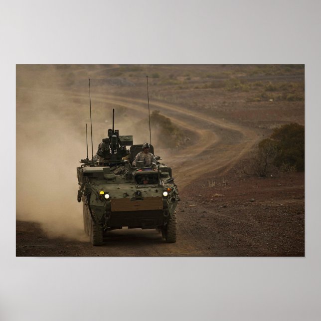 Zweite Stryker-Brigade-Kampfmannschaft Poster (Vorne)