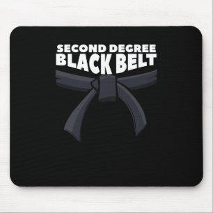 Zweite Stufe Black Belt Martial Arts Karate 1 Mousepad