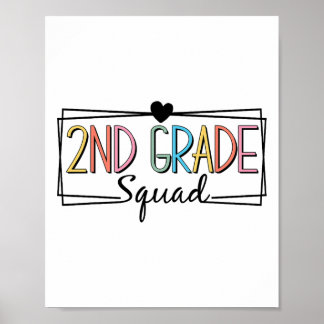 Zweite Stufe Squad Lehrer Kinder 2. Klasse CK bis  Poster