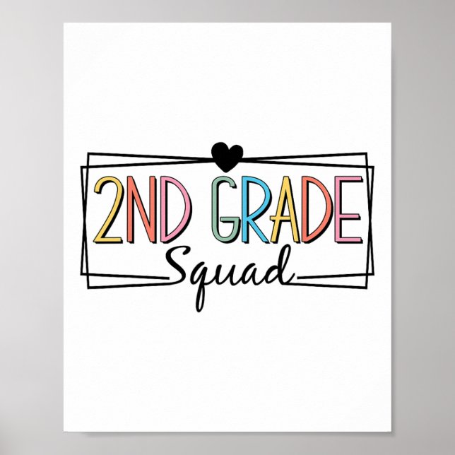 Zweite Stufe Squad Lehrer Kinder 2. Klasse CK bis  Poster (Vorne)