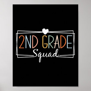 Zweite Stufe Squad Lehrer Kinder 2. Klasse CK bis Poster