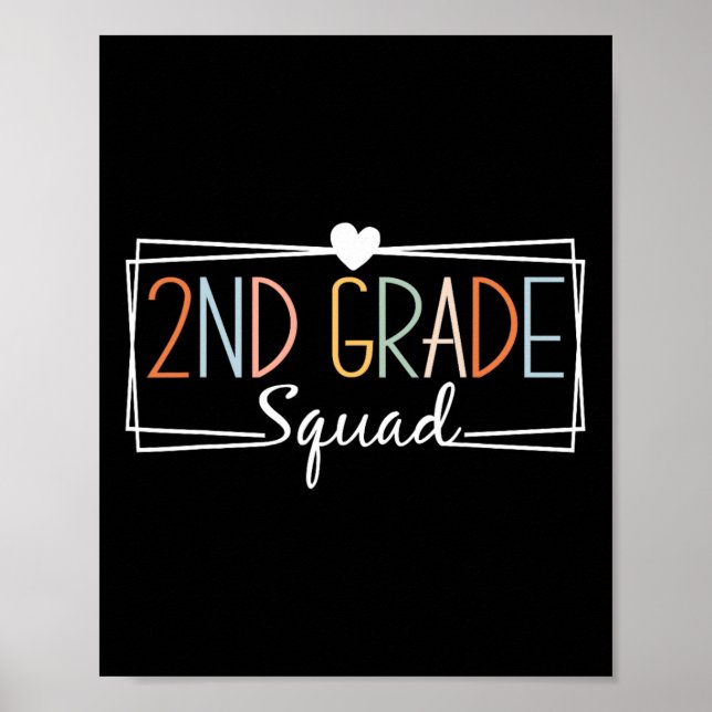 Zweite Stufe Squad Lehrer Kinder 2. Klasse CK bis  Poster (Vorne)