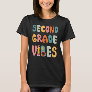 Zweite Stufe Vibes Esl Lehrer Lehrerin Par T-Shirt