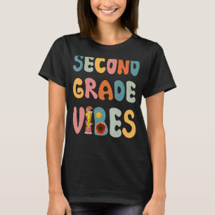 Zweite Stufe Vibes Esl Lehrer Lehrerin Par T-Shirt