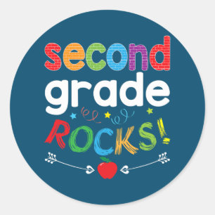 Zweite Stufe - Zweiter Lehrer Runder Aufkleber