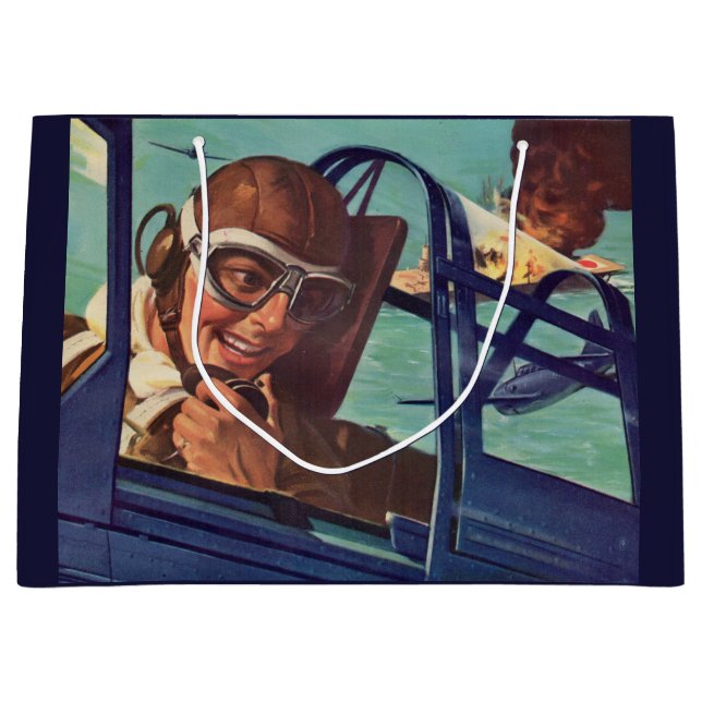 Zweite Weltkrieg der 1940er-Jahre-Dogfight in der  Große Geschenktüte (Vorderseite)