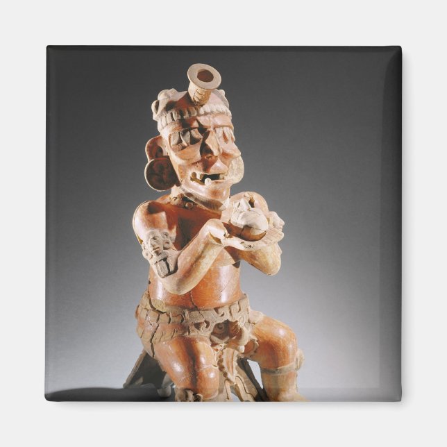 Zweiteiliges Polychrome-Effigy-Schiff, vielleicht Magnet (Vorne)