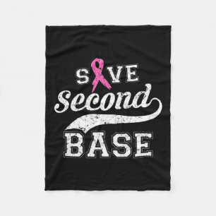 Zweiter Basispink-Ribbon-Brustkrebs-Bewusstsein Fleecedecke