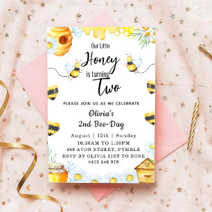 Zweiter Bienentag Unser kleiner Honig ist zwei Bie Einladung