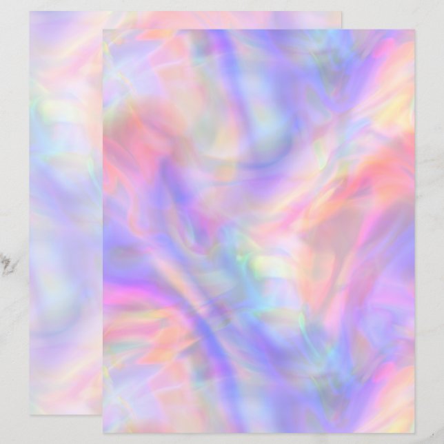 zweiter Blick, Holo-Pastell: Papierblatt (Vorne/Hinten)