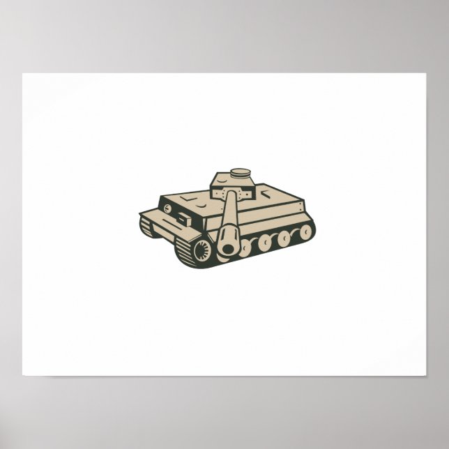 Zweiter deutscher Panzerteppich im Weltkrieg Poster (Vorne)