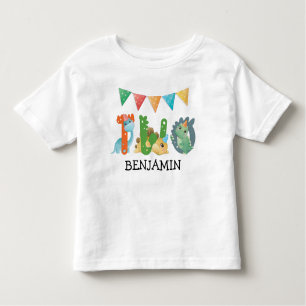 Zweiter Geburtstag Dinosaur Baby Kleinkind T-shirt