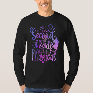 Zweiter Grad ist magisches Einhorn zurück zur Schu T-Shirt