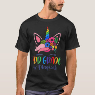 Zweiter Grad ist magisches Einhorn zurück zur Schu T-Shirt