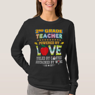 Zweiter Lehrer der zweiten Klasse, angetrieben dur T-Shirt