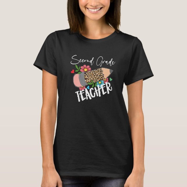 Zweiter Leopard-Stift zweiter Scho-Tag T-Shirt (Vorderseite)