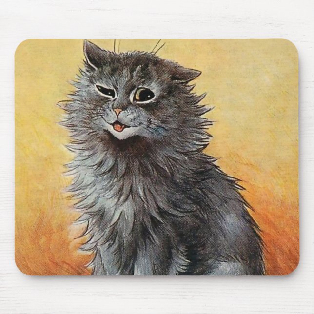 "Zweiter Preis auf der Cat Show" von Louis Wain Mousepad (Vorne)