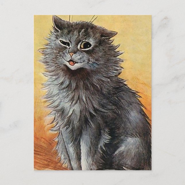 "Zweiter Preis auf der Cat Show" von Louis Wain Postkarte (Vorderseite)